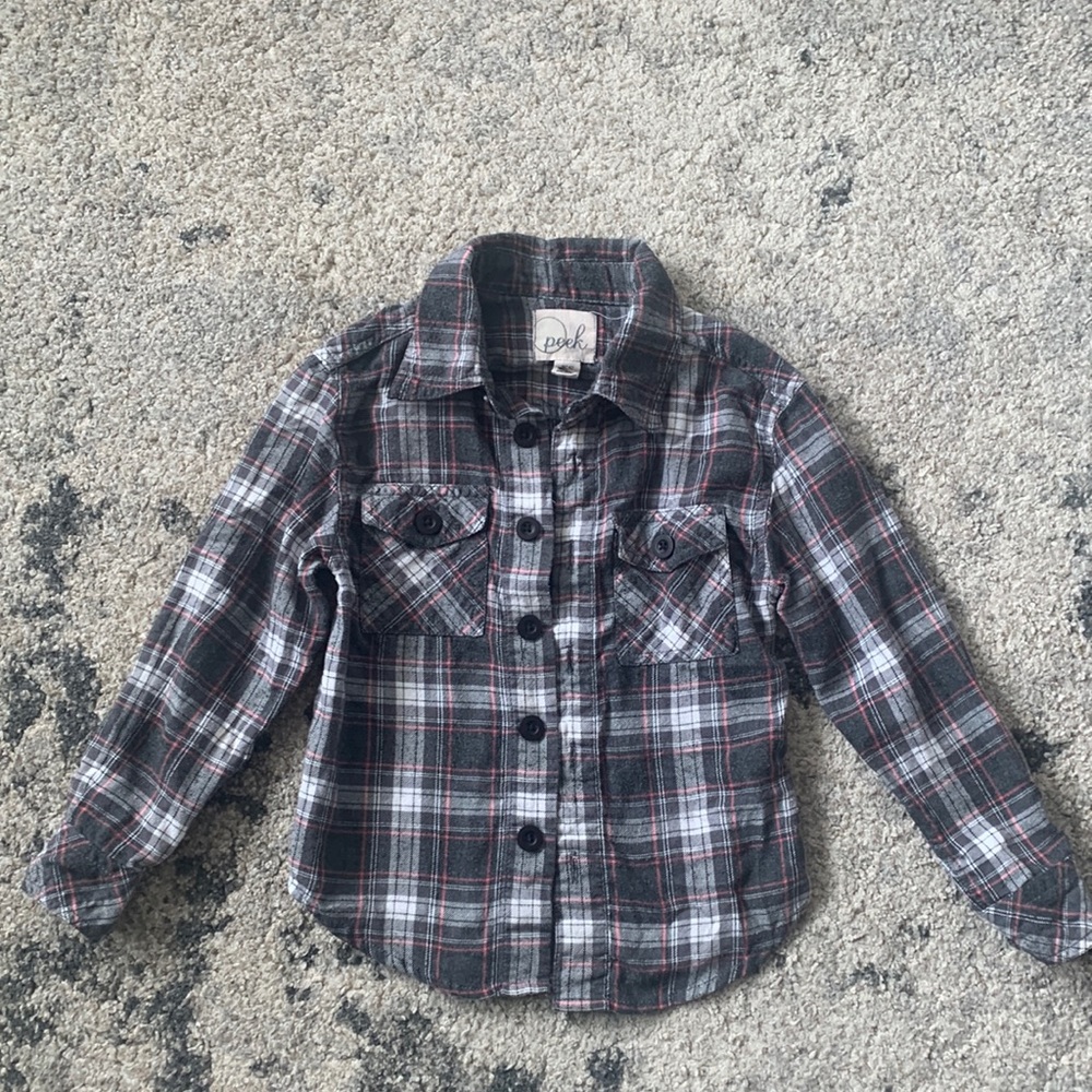 Peek toddler flannel!